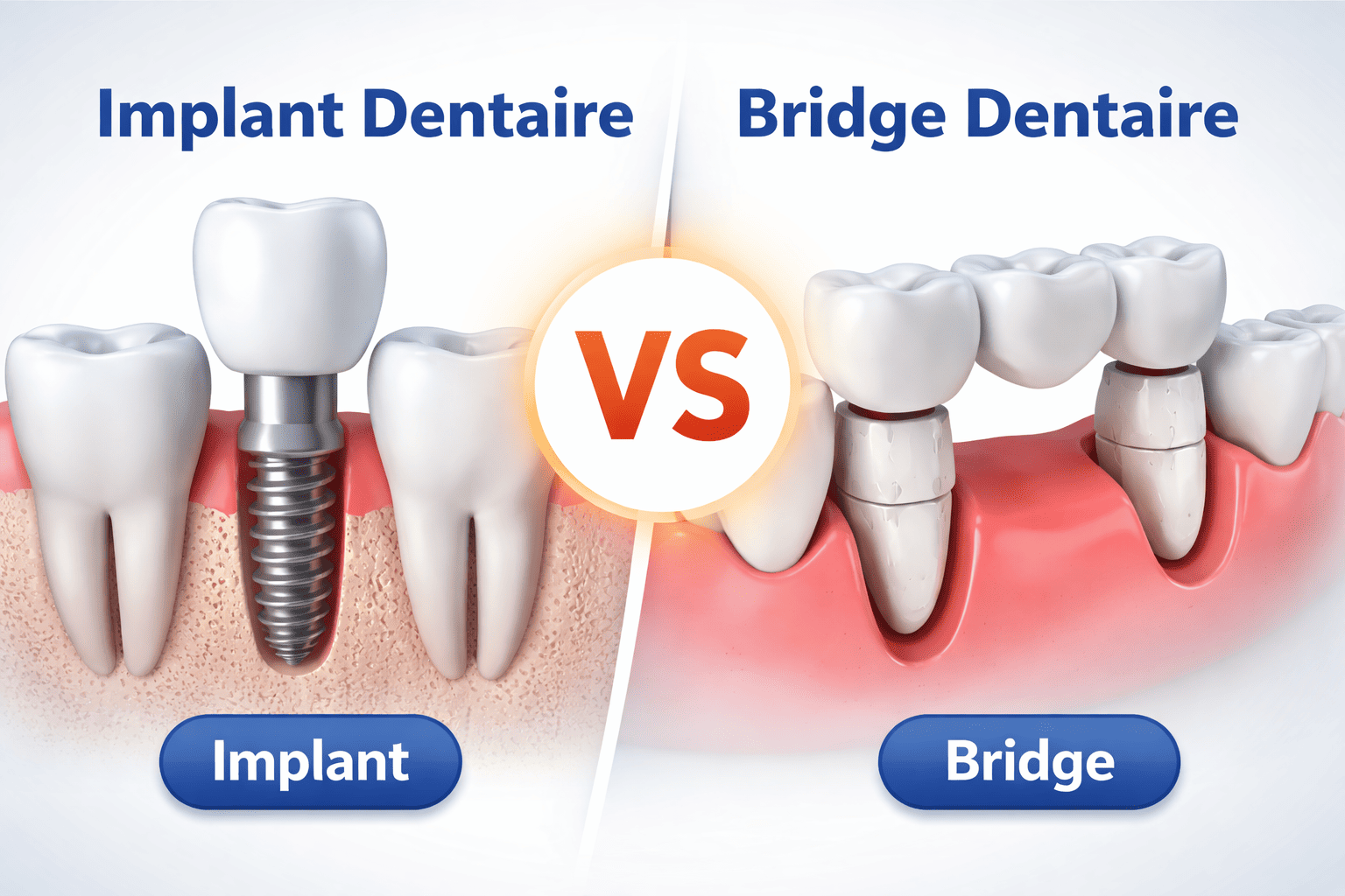 implant ou bridge